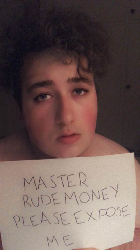 Pig Exposed by Master RudeMoney.Beg me to exposed like him slaves.